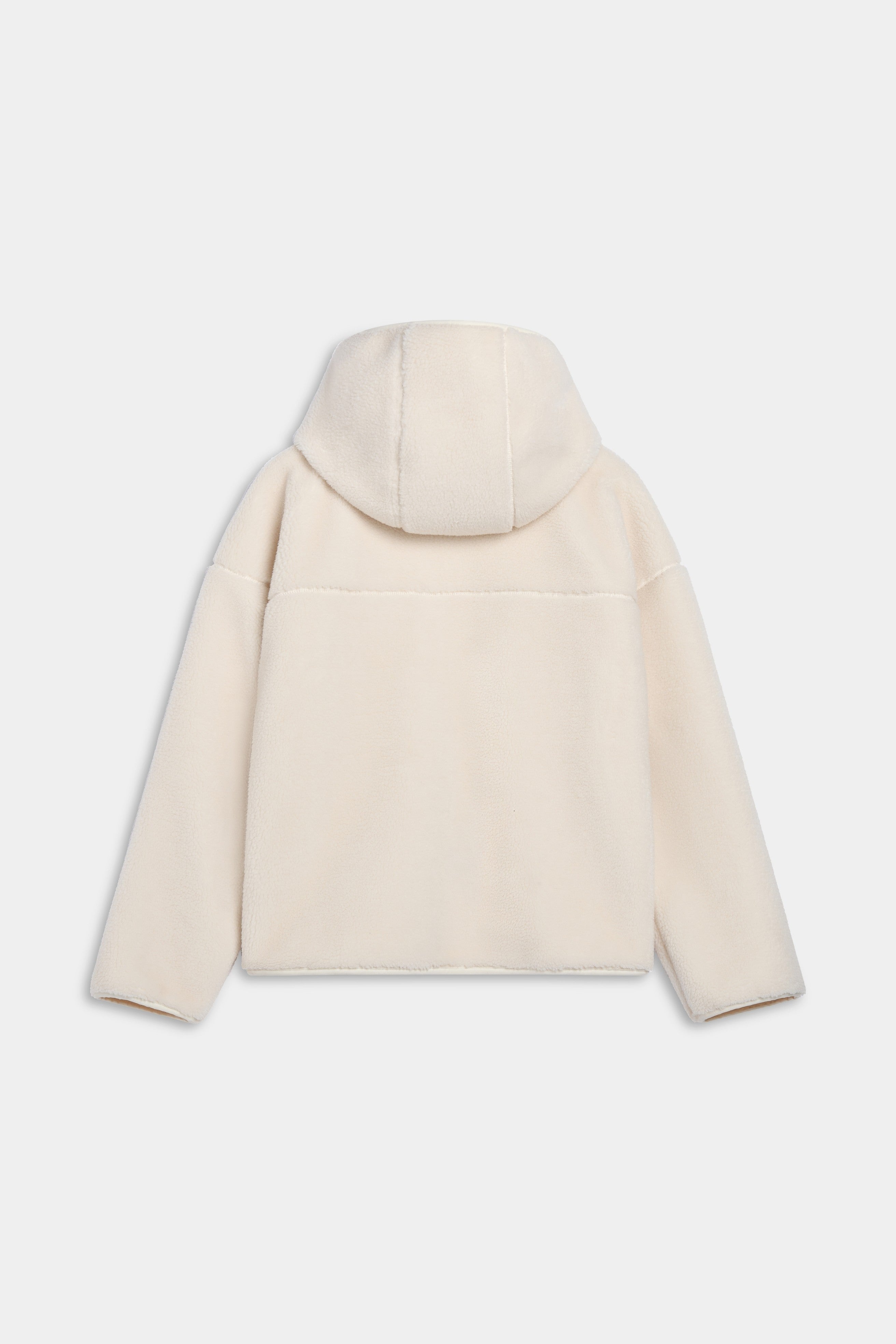 W. Cloudfleece™ Jacket w. hood - Creme